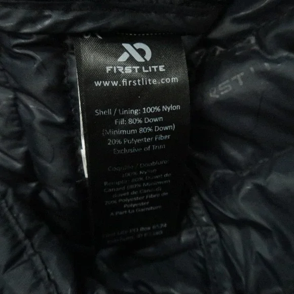 First Lite Brooks Dark Blue Hooded Puffer Jacket - Picture 6 of 11